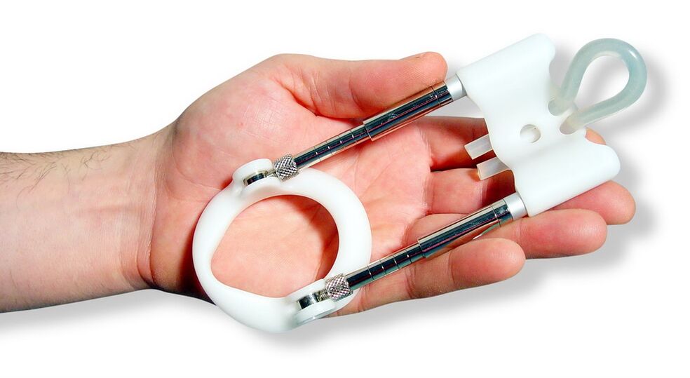 An extender is a device based on the principle of stretching the tissues of the penis. 