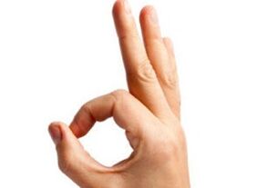 Finger ring for penis enlargement exercises.
